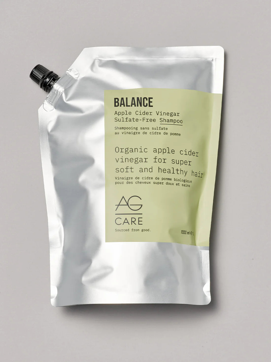 AG Care Balance Apple Cider Vinegar Sulfate-Free Shampoo 1L