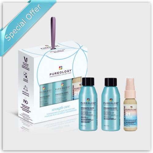Pureology Holiday Travel Ornament Trio 2023 (Strength Cure Blonde)