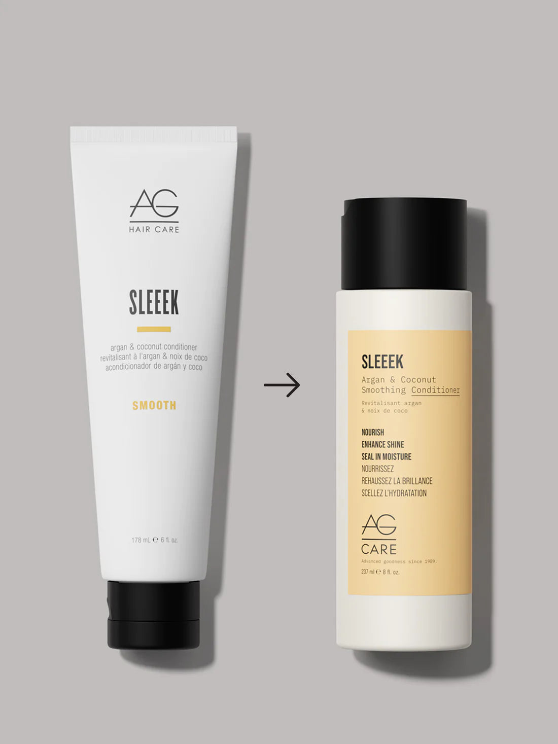 AG Care Sleek Argan & Coconut Smoothing Conditioner 237 ml