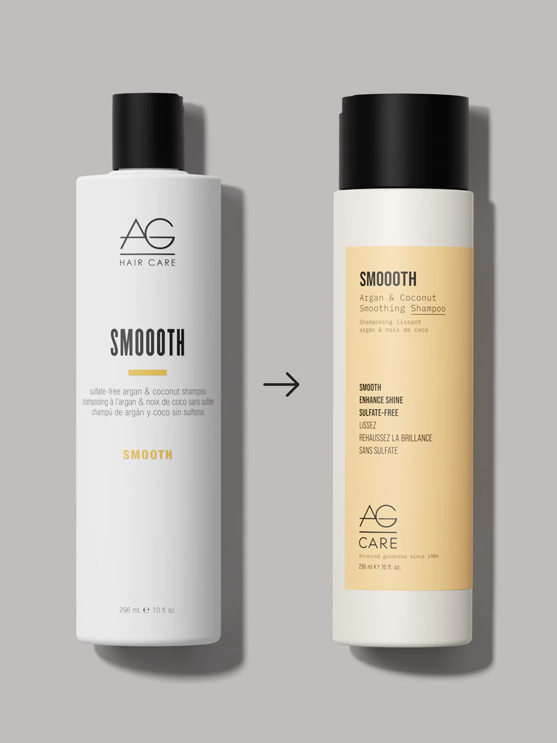 AG Care Smooth Argan & Coconut Smoothing Shampoo 296 ml
