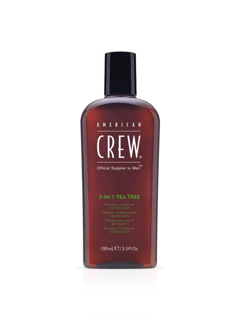 American Crew 3-in-1 Tea Tree Shampoo, Conditioner and Body Wash 100 ml